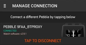 Connect on Phone and Pebble app
